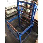 Met stalen rollen Rollenbaan, blauw